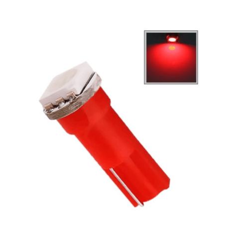 12v T5 5050 1 Led Dashboard Bulb Red Bing Light - Light Market