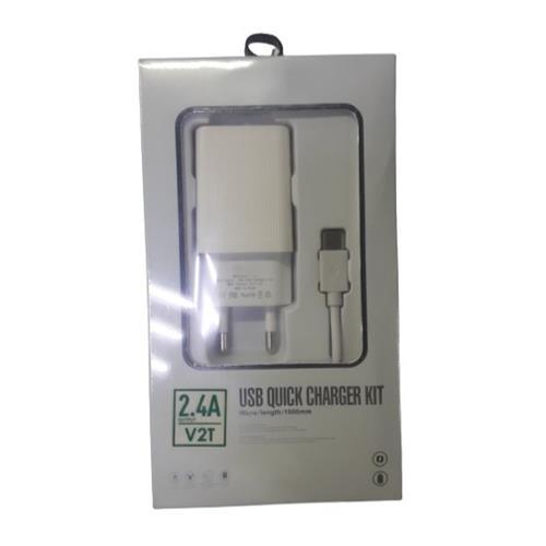 2.4A Type-C USB 1m Quick Charger V2T Kubala - Light Market