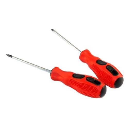 2 Piece Rubbergrip Screwdriver Set - Light Market