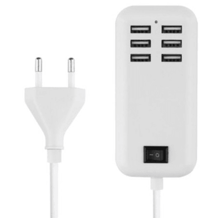 20w Usb 6 Port Charging Hub - Light Market