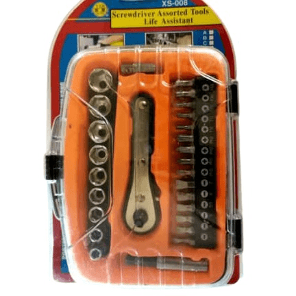 22 Piece Assorted Tool Scewdriver Set - XS008 - Light Market