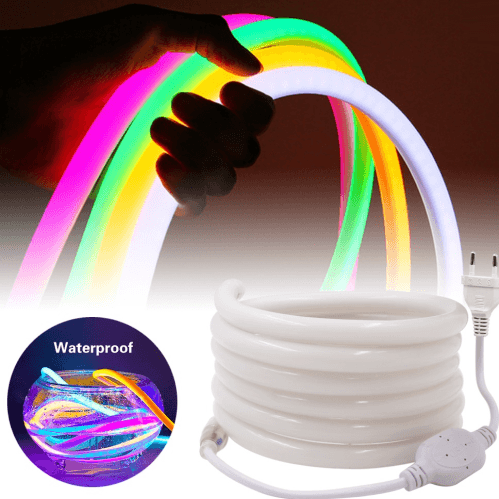 220v 14mm Neoflex 360 Round Neon LED Rope Light 3000k 1m Bing Light - Light Market