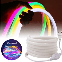 220v 14mm Neoflex 360 Round Neon LED Rope Light Green 1m Bing Light - Light Market