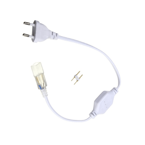 220v 2 Wire Flat Led Rope Light Power Cable - Light Market