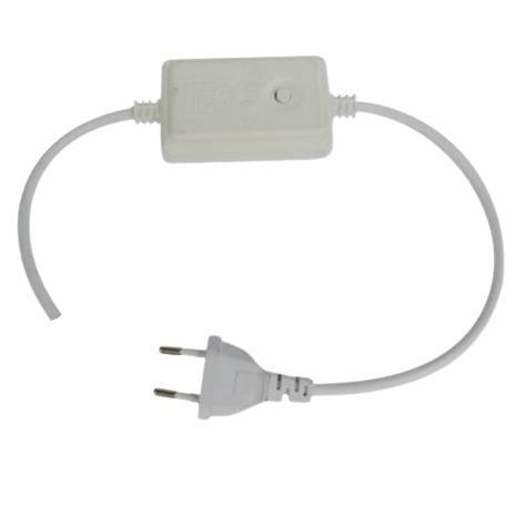 220v 5050 Led Rgb Rope Light Power Cable With Controller 100m - Light Market