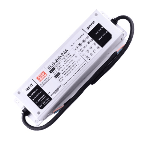 24v 24a 200w Waterproof Power Supply Ip65 ELG-200-24A Mean Well - Light Market
