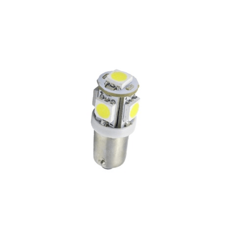 24v Ba9s 5050 x 5 Led Park Light Bulb 6000k Bing Light - Light Market