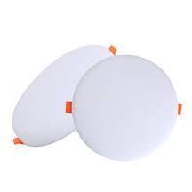 24w Recessed Frameless Panel Light With Adjustable Cutout Round 6500K - Light Market
