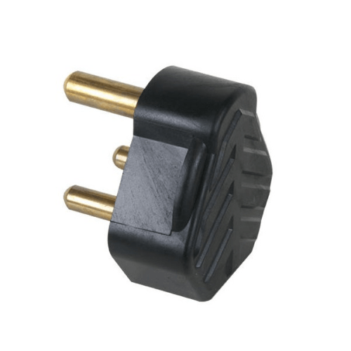 250v 16a 3 Pin Plug Top Rubber - Light Market