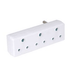 250v 16a Redisson 3 Way 3 Pin Adaptor - Light Market