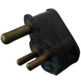 250V 5A 3 Pin Plug top Black - Light Market