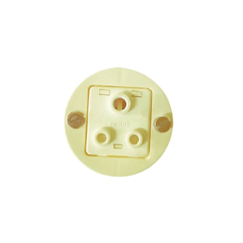 250v 6a 3 Pin Socket Round - Light Market