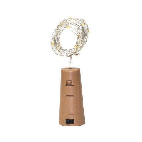 2m 20 Led Battery Operated Fairy Light for Bottles Cool White - Light Market