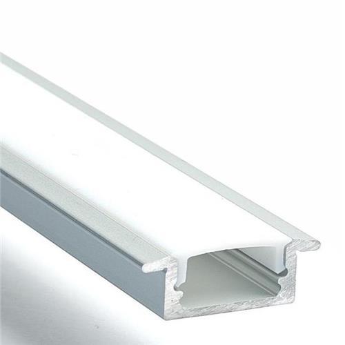 2M Recessed Aluminium Channel for LED Strip Lights 17x7.5mm - Light Market