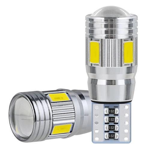 2pcs 12v T10 6 x 5630 Led Park Light Bulb 6000k NA32 - Light Market