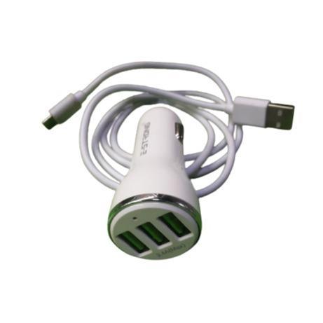3.4a Triple Car Charger 3 USB Port ES-27 E-Strong - Light Market