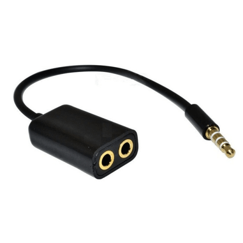 3.5mm 1 to 2 Audio Extension Cable - Light Market