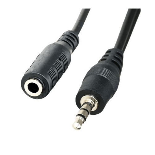 3.5mm Aux Cable Male to Female 1.5m - Light Market