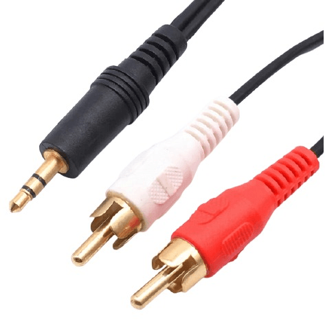 3.5mm Aux To Rca Cable 1.8m OFC - Light Market