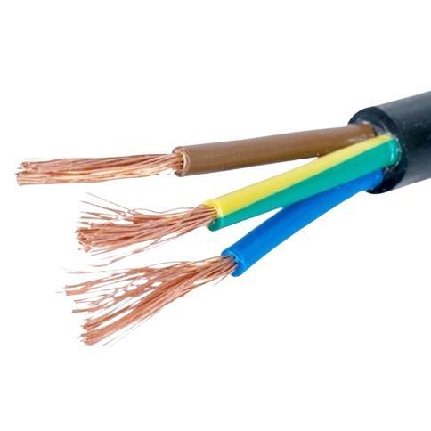 3 Core 0.5mm Cabtyre Black Per Meter - Light Market