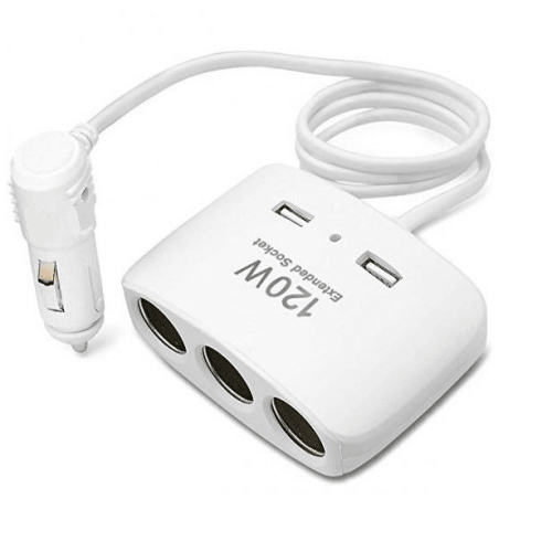 3 Port Vehicle Lighter Socket Charger with USB Ports - Light Market