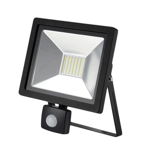 30w 6000k Flood Light With Motion Sensor Pioled - Light Market