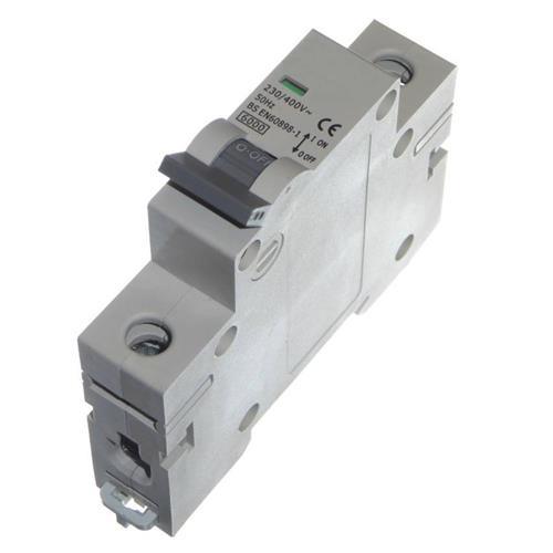 32A 1-Pole Circuit Breaker 17mm Din Rail Lear - Light Market
