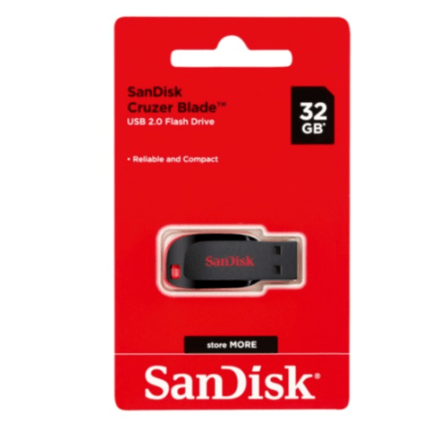 32gb Cruzer Blade USB Flash Drive Sandisk - Light Market