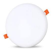 36w Recessed Frameless Panel Light With Adjustable Cutout Round 6500K - Light Market