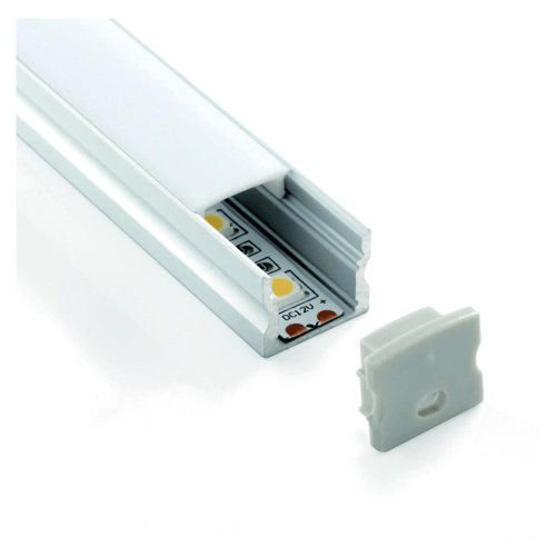 3m Low Spotting Deep Aluminium Channel for LED Strip Lights 17x14.2mm - 513 - Light Market