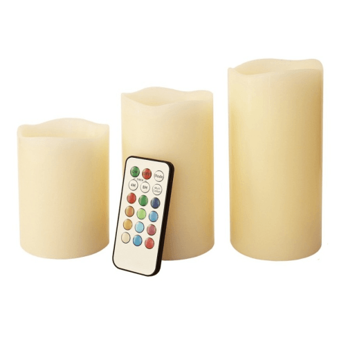 3pc LED Color Changing Candle Set - Light Market