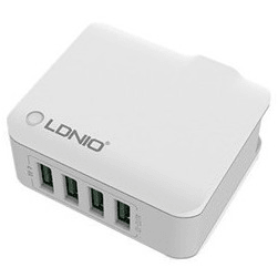 4.4A 4U Auto-ID 4 Port Charger A4403 - Light Market