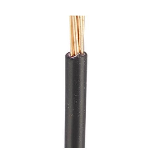 4mm General Purpose House Wire Black - 1m Length - Light Market