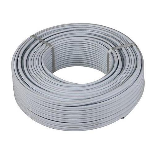 4mm Twin Flat Cable With Earth Premium 100m Roll - Light Market