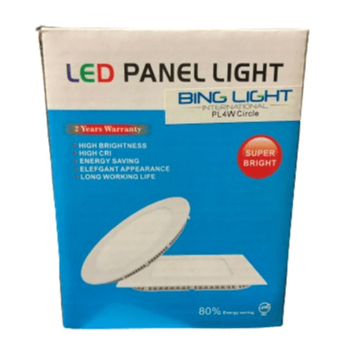 4w Round Led Panel Light 6000k Bing Light - Clearance Sale - Light Market