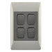 4x2 4 Lever Light Switch Champagne & Charcoal ESW074 Duo Bright Star - Light Market