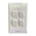 4x2 4 Lever Light Wall Switch White TNC-SA-004 Tempest - Light Market