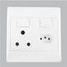 4x4 Single Wall Plug + ZA Plug EPL322 White Bright Star - Light Market