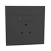 4x4 Single Wall Socket With Switch Major Tech 2VC221 - Light Market