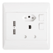 4x4 Single + ZA Plug + 2 x USB Wall Plug Redisson - Light Market