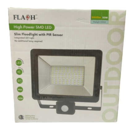 50w 6000k Smd Led Flood Light With Motion Sensor Flash BL/ZR-TG009 - Light Market