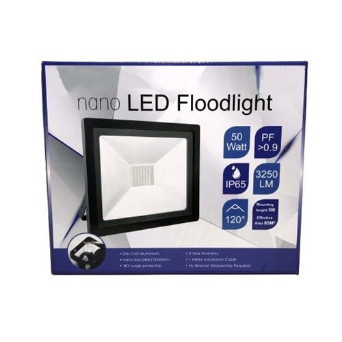 50w Nano Led Flood Light Green Pioled - Light Market