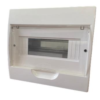 6 Way Surface Mount Unpopulated Din Rail Distribution Box - Light Market