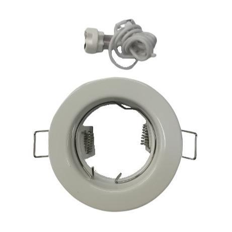 60mm White Downlight Fixed Fitting With Mr16 holder - Light Market
