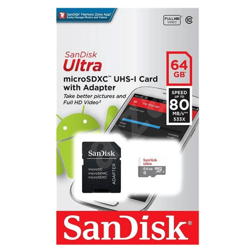 64gb Ultra SD Card with Adapter Sandisk - Light Market