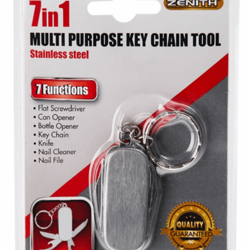 7 in 1 Multi-Purpose Key Chain - Zenith