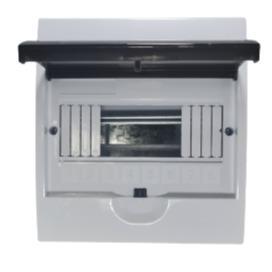 8 Way Unpopulated DB Box Surface Mount PVC - Light Market