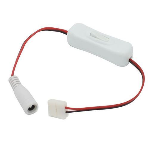 8mm Inline dc connector with switch - Light Market
