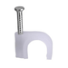 8mm Round Cable Clips (100 pack) - Light Market