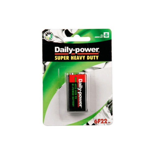 9v Heavy Duty Battery 6F22 Daily Power - Light Market